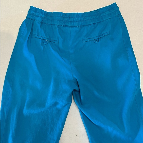 Love Tree Linen Pull on Pants Drawstring Waist Wide Leg Size Medium Pockets - Picture 2 of 8